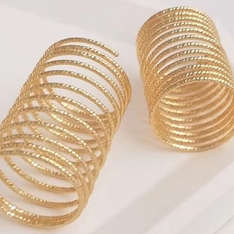 Jewelry Making Gold Wire - Anillo de alambre de cobre chapado