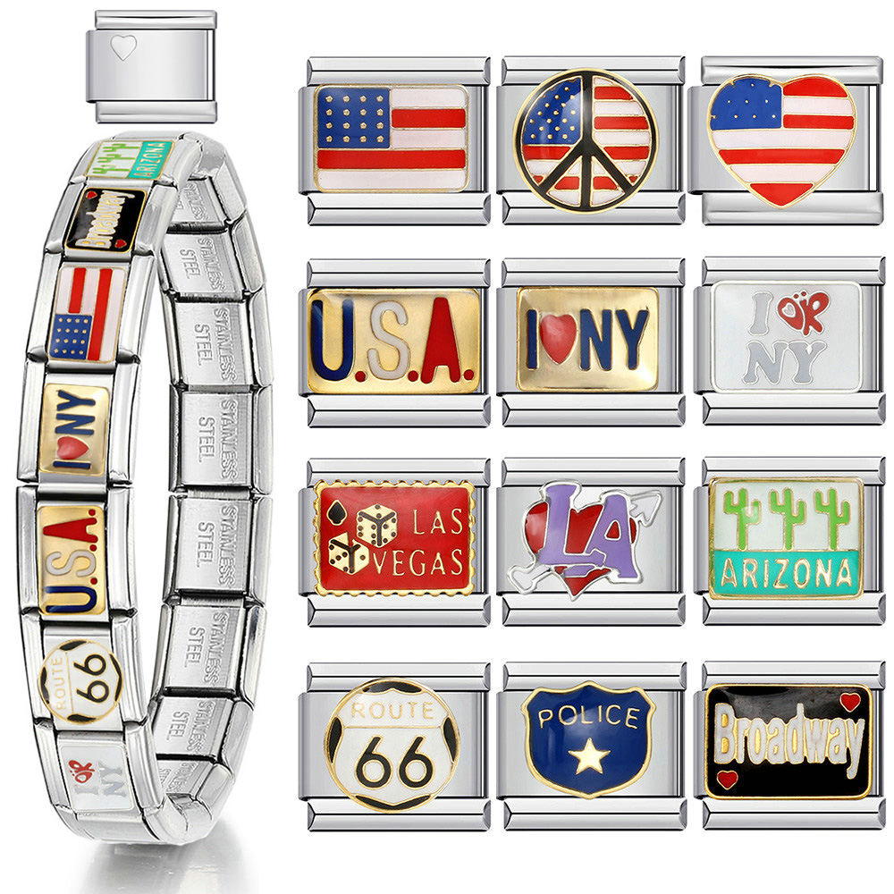 Jewelry Making York - Pulsera italiana Y2K de acero inoxidable,