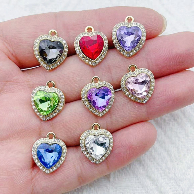 Jewelry Making Accessories - 10 piezas de colgantes con incrustaciones
