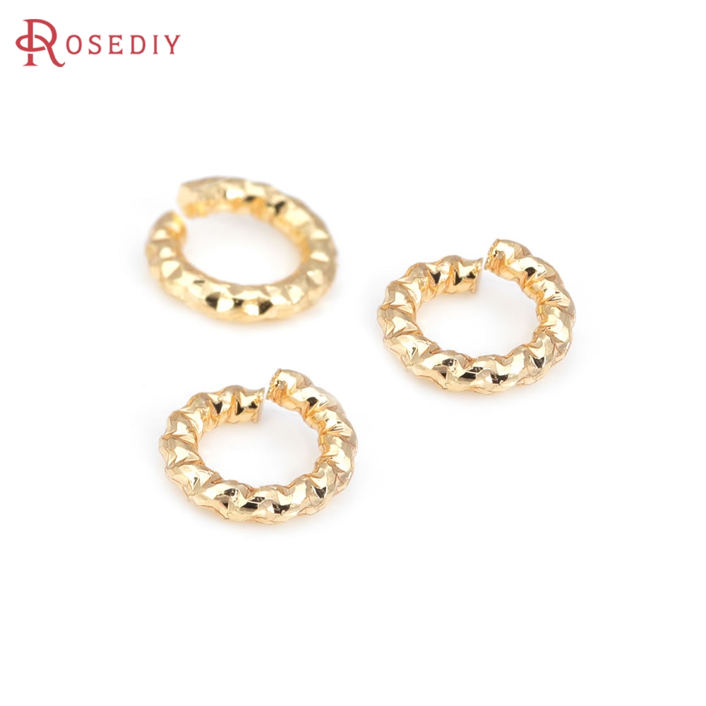 Jewelry Making Gold Wire - Anillos de salto de alambre trenzado