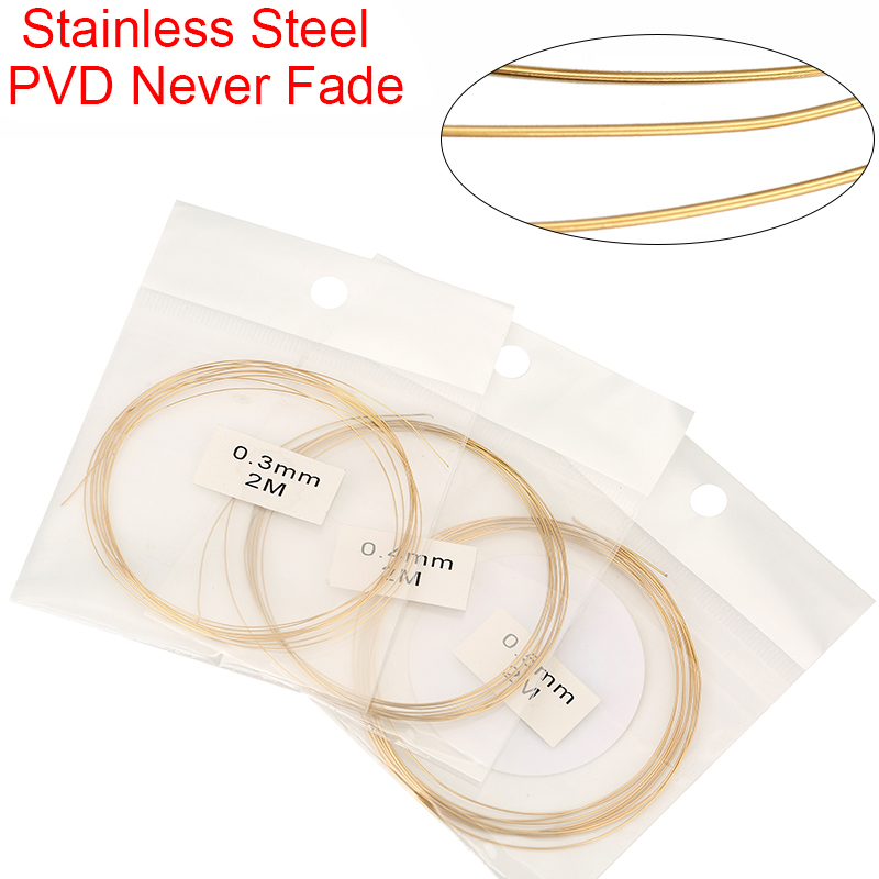 Jewelry Making Thread - 2 metros de acero inoxidable 0,3
