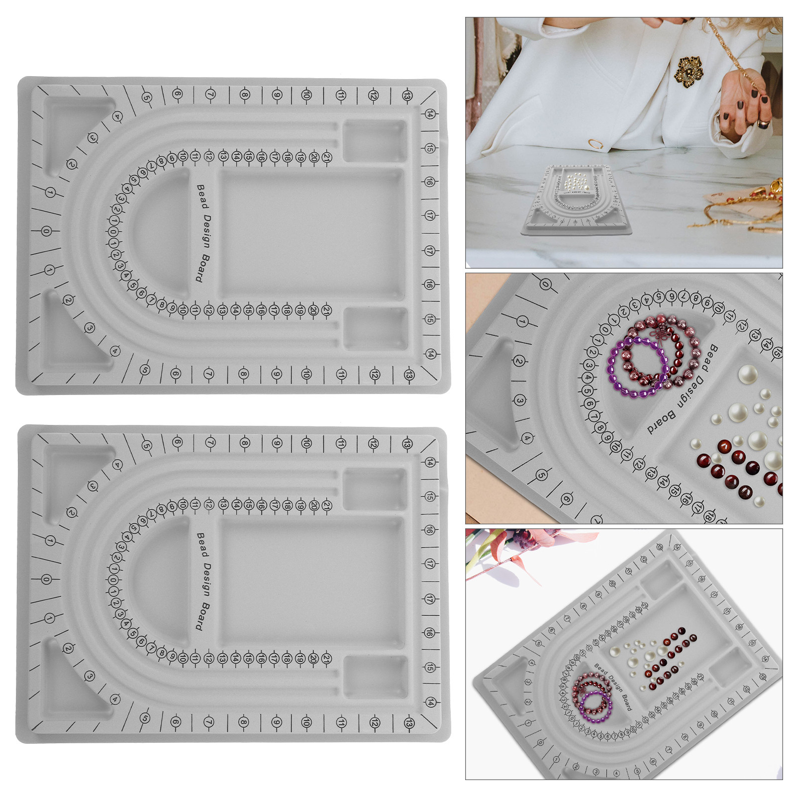 Jewelry Making Accessories - 2 Tableros de Diseño para Abalorios,