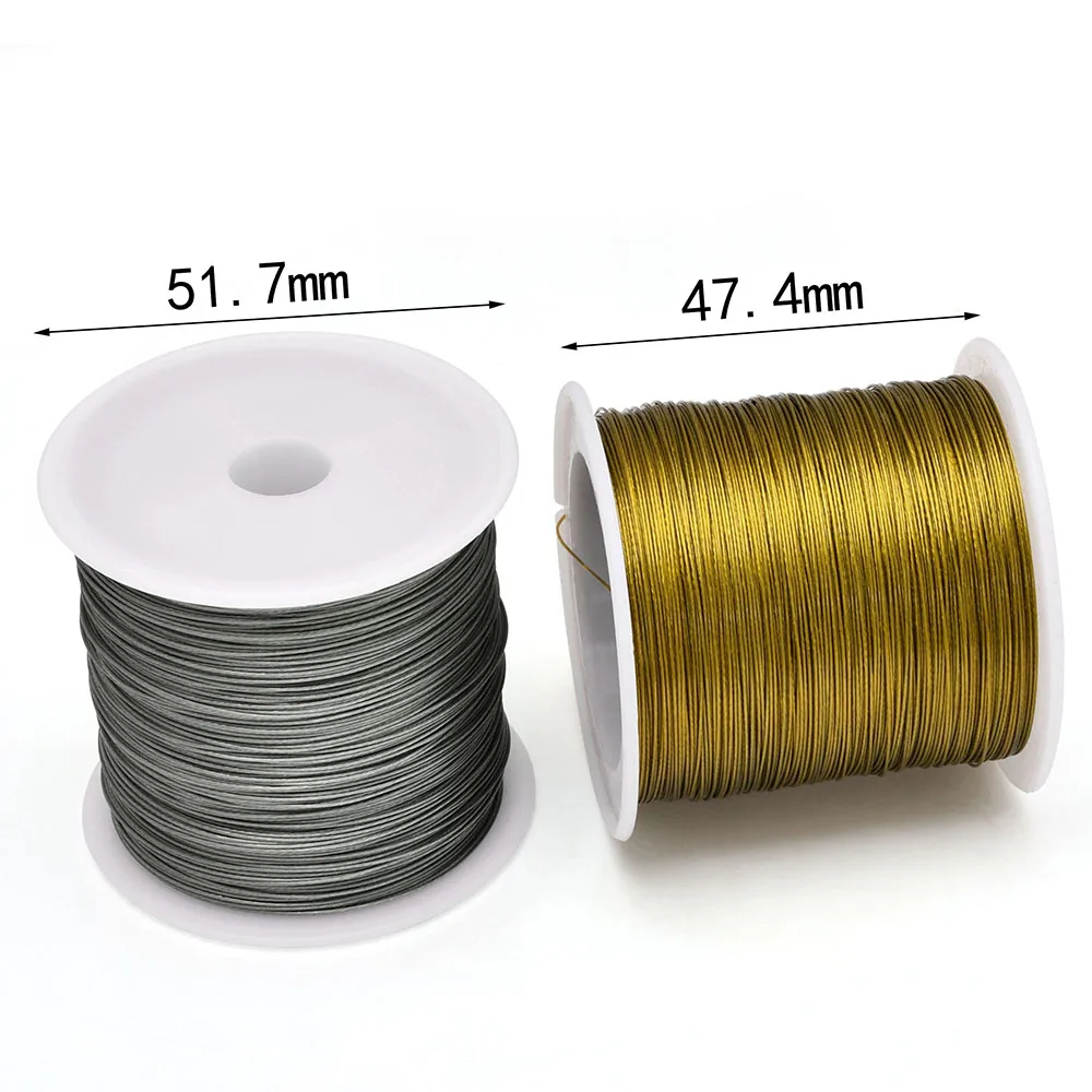 Jewelry Making Thread - Alambre de acero inoxidable de 328