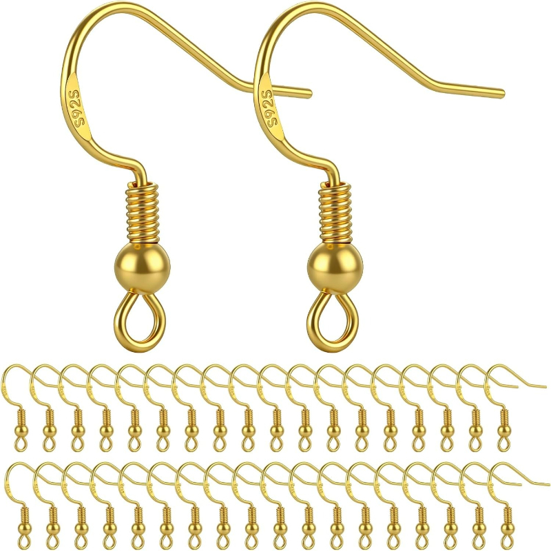 Jewelry Making Gold Wire - 50 Piezas de Ganchos para Pendientes