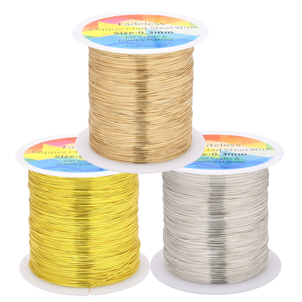 Jewelry Making Thread - Alambre de acero revestido de cobre
