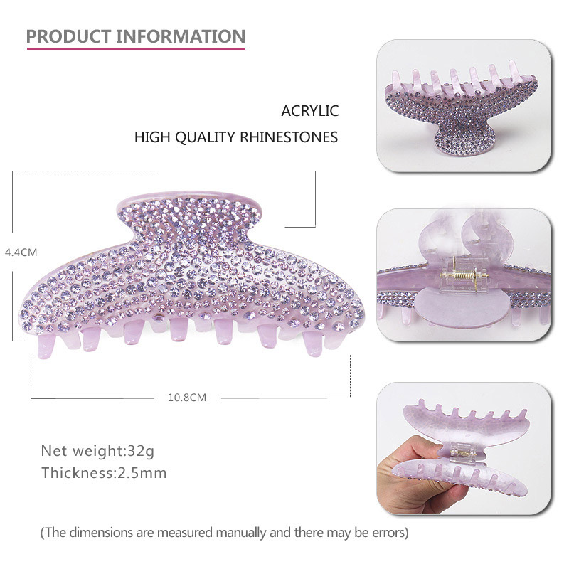 Clip de garra de pelo con diam - Jewelry Making Adults reseña y precio