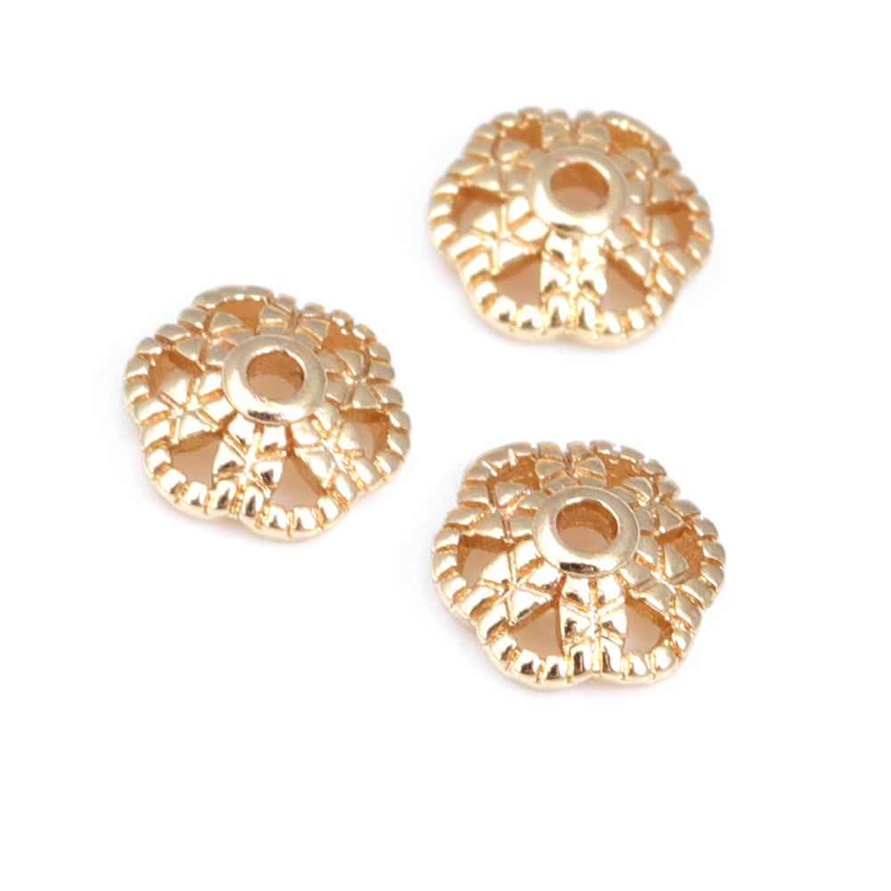 Gorros de cuentas de flores de - Bead Cap Flower reseña y precio