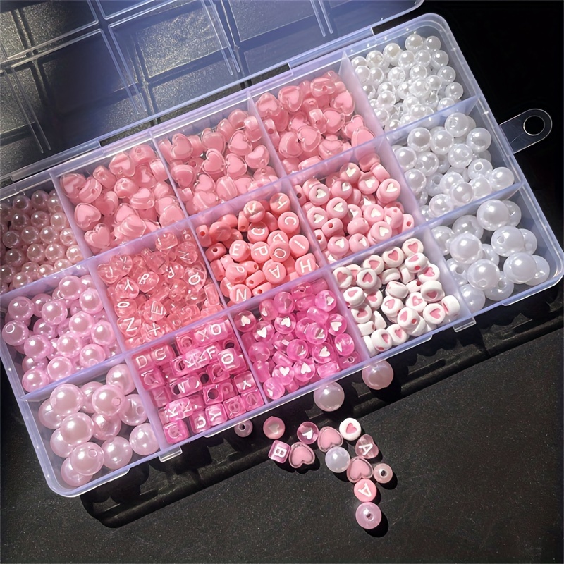 Caja del alfabeto rosa de 10 p - Jewelry Making Kit For Beginners reseña y precio