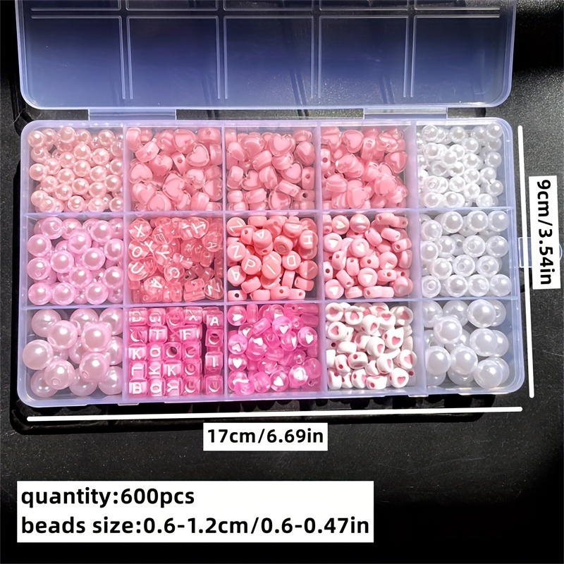 Caja del alfabeto rosa de 10 p - Jewelry Making Kit For Beginners reseña y precio