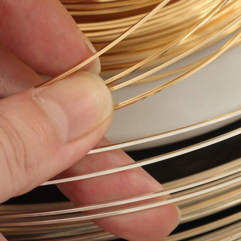 Alambre cuadrado relleno de or - Jewelry Making Gold Wire reseña y precio