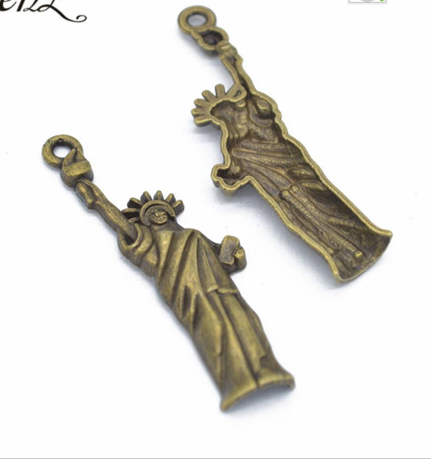 5 uds dijes Estatua de la libe - Jewelry Making York reseña y precio