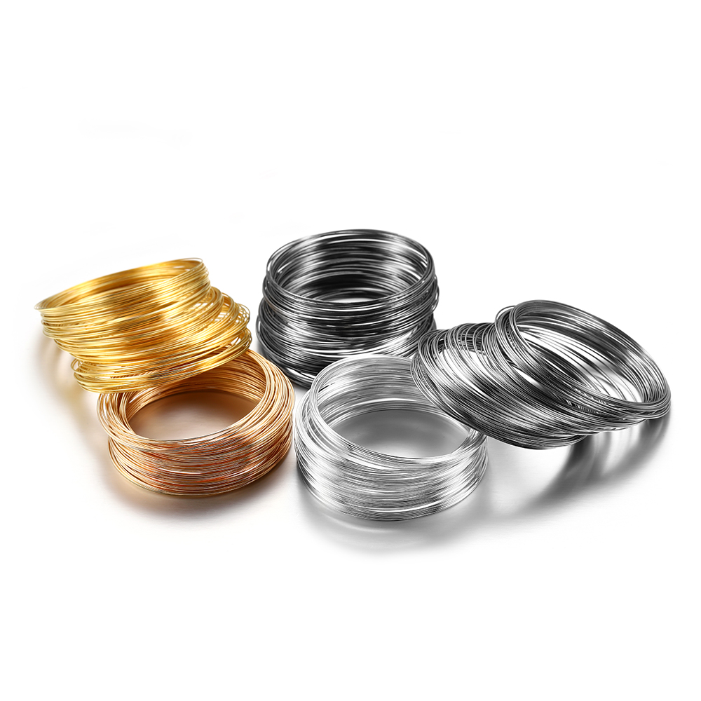 100 bucles/lote 0,6mm plata or - Jewelry Making Gold Wire reseña y precio