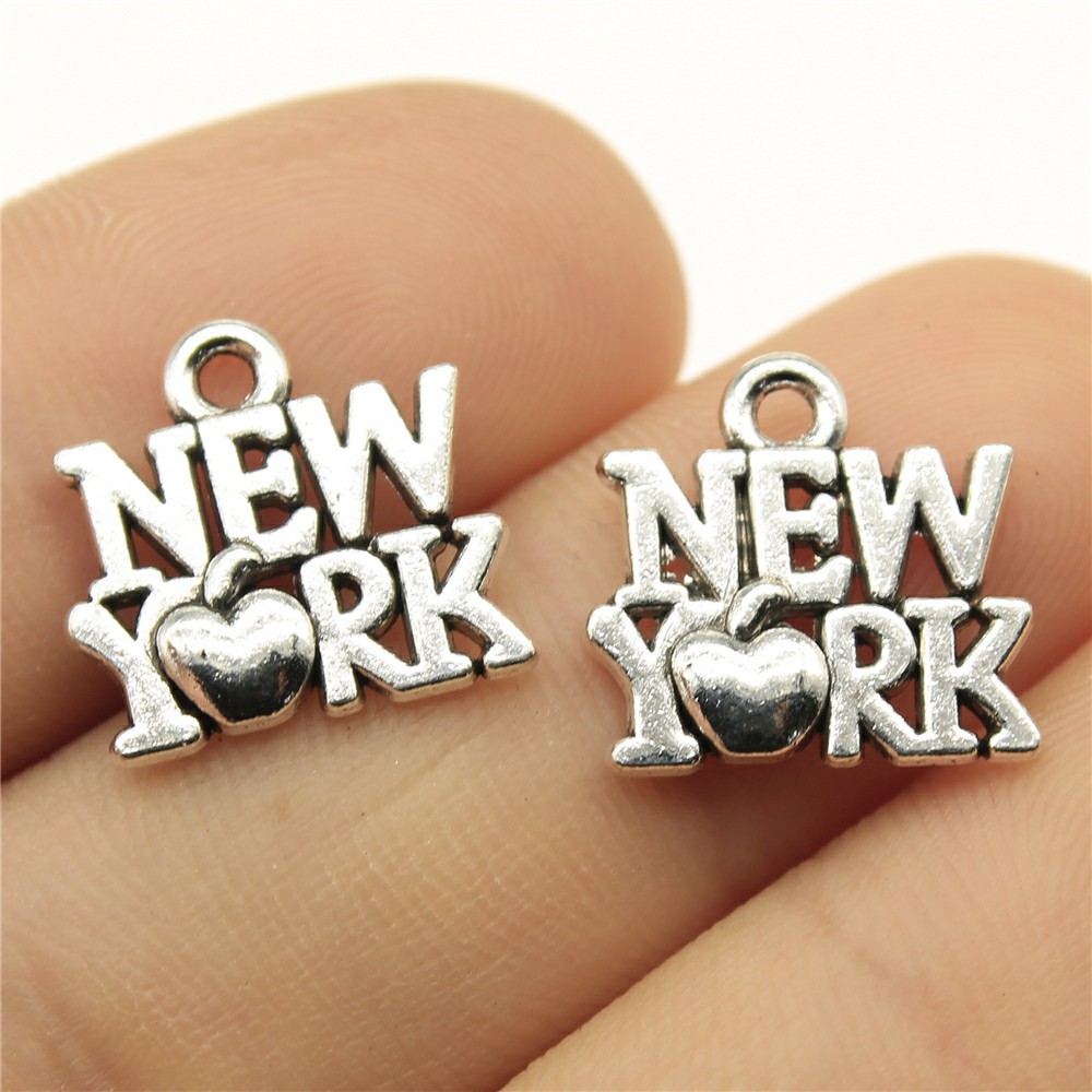 40 piezas de dijes de Nueva Yo - Jewelry Making York reseña y precio