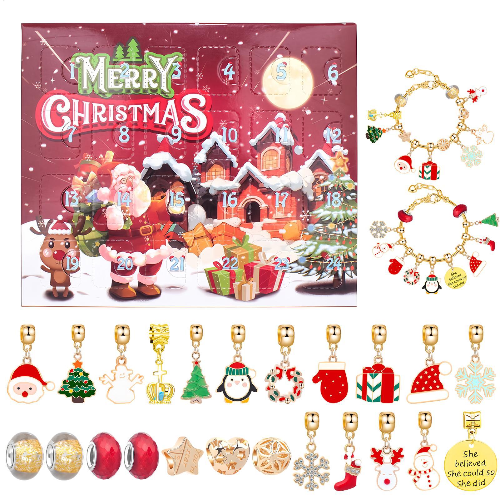 Pulsera navideña con cuentas,  - Jewelry Making Advent Calendar reseña y precio