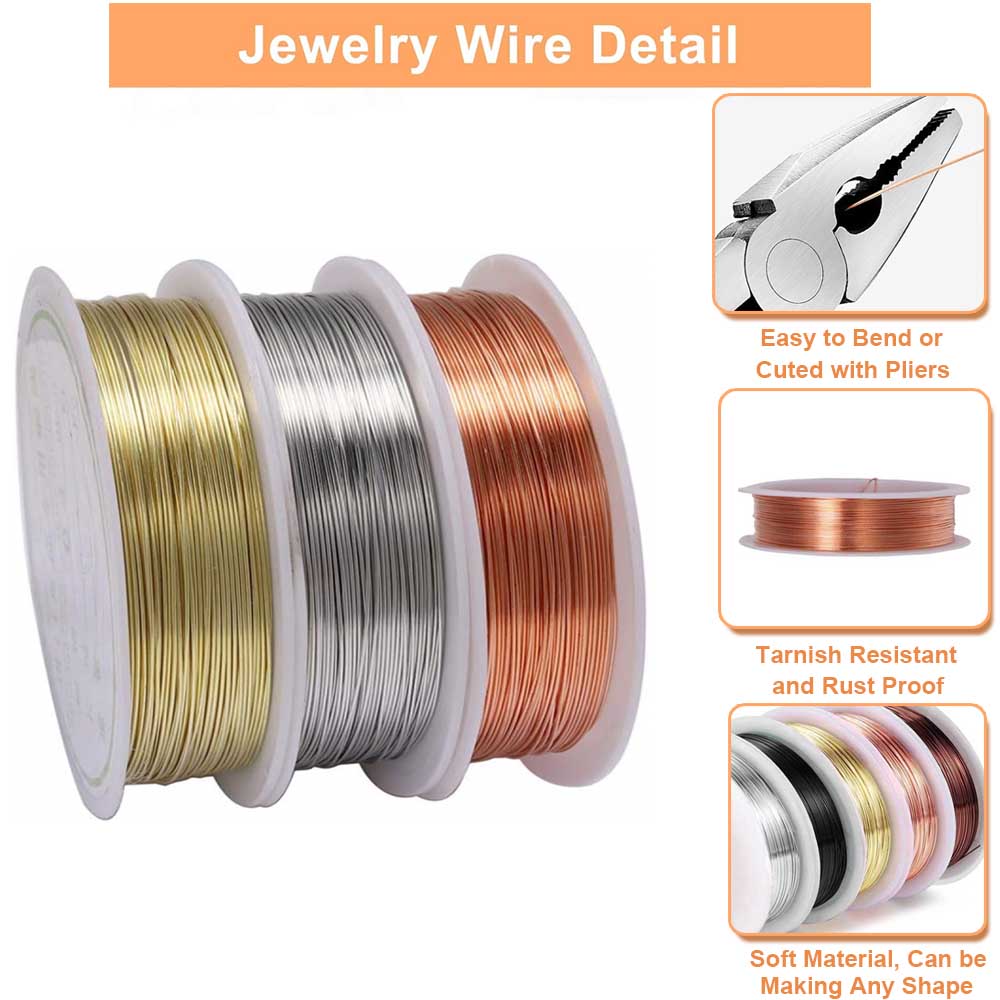 1 rollo de alambre de cobre de - Jewelry Making Thread reseña y precio