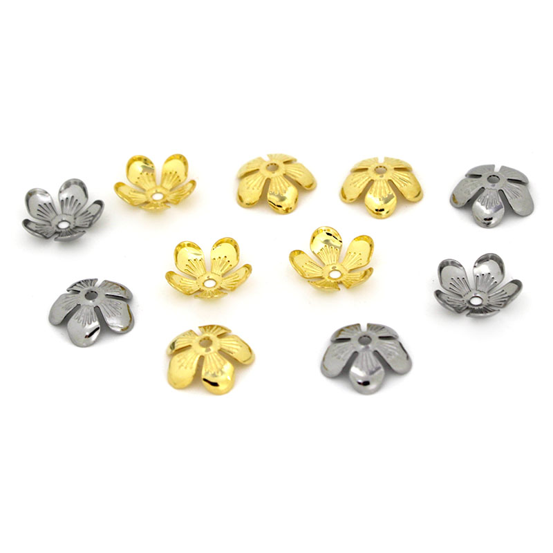 50 Uds. Tapas de cuentas de fl - Bead Cap Flower reseña y precio