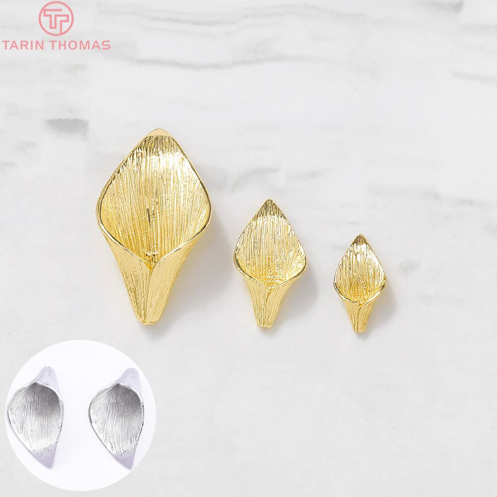 (3603)6 uds 8x14MM 10x19MM 24K - Bead Cap Flower reseña y precio